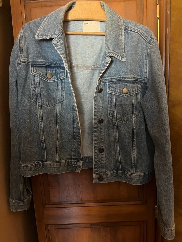 Veste en jean bleu