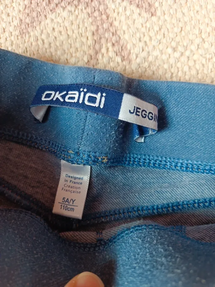 Jegging bleu Okaïdi 5 ans - photo numéro 2