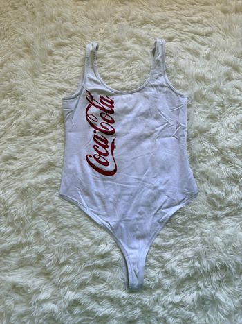 Body blanc imprimé Coca-Cola