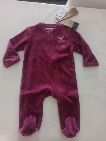 Pyjama velours 6 mois