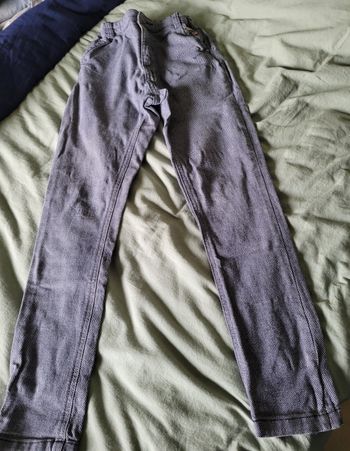 pantalon sergent major moucheté marine 10ans (6e)