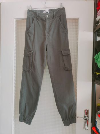Jean jogger gris foncé pantalon à poches 100% coton