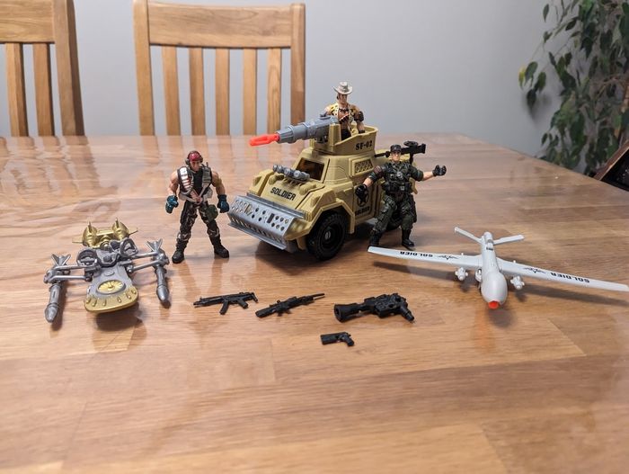 Ensemble militaire figurine 10 cm - photo numéro 2