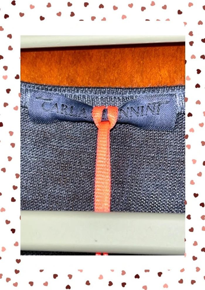 Superbe t-shirt bleu col v Carla Giannini - photo numéro 3