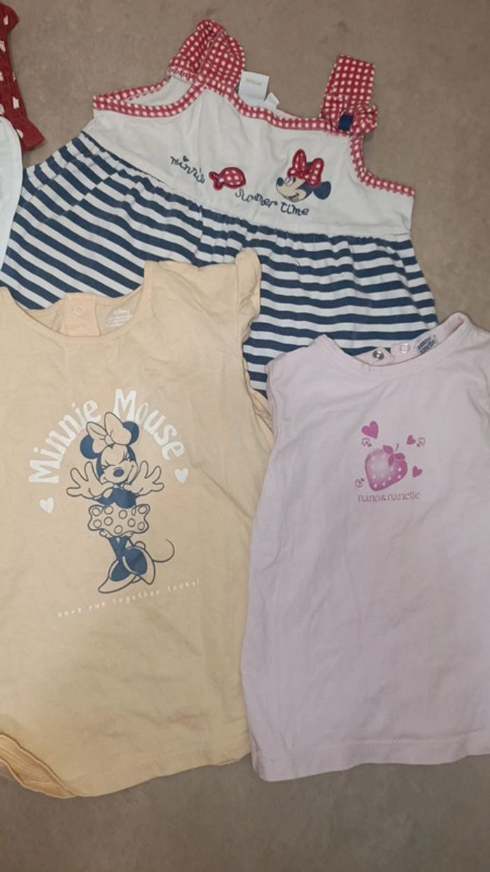 Lot tee shirts été marques diverses taille 24 mois - photo numéro 2