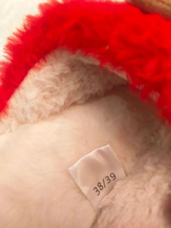 Jolie pantoufles rouge de Noël confortable et chaude taille 38/39 - photo numéro 5
