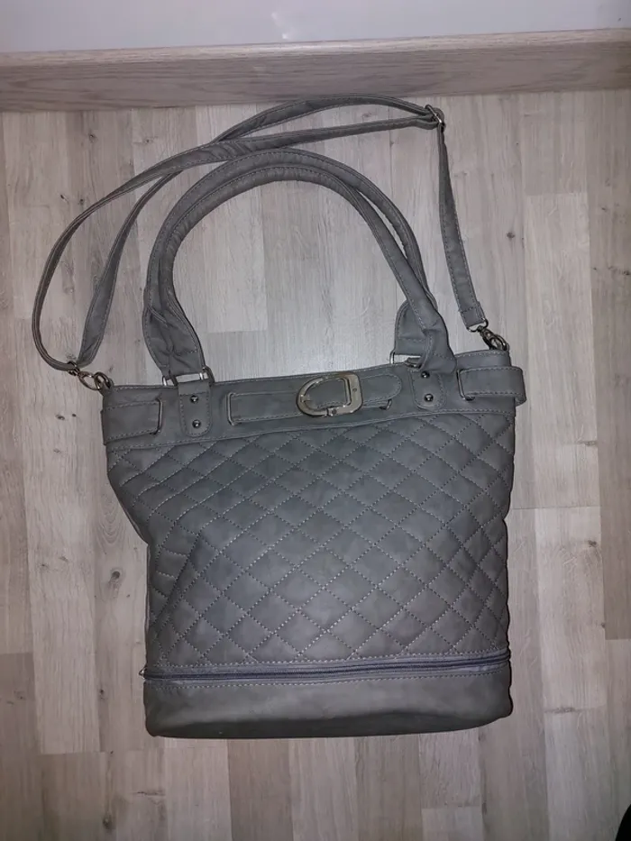 Sac à main gris 👜 - photo numéro 4