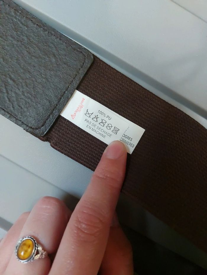 Magnifique ceinture marron vintage - photo numéro 8