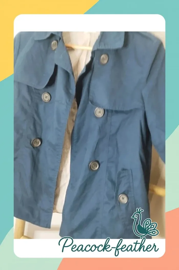 Veste caban bleue Pimkie 38 - photo numéro 3