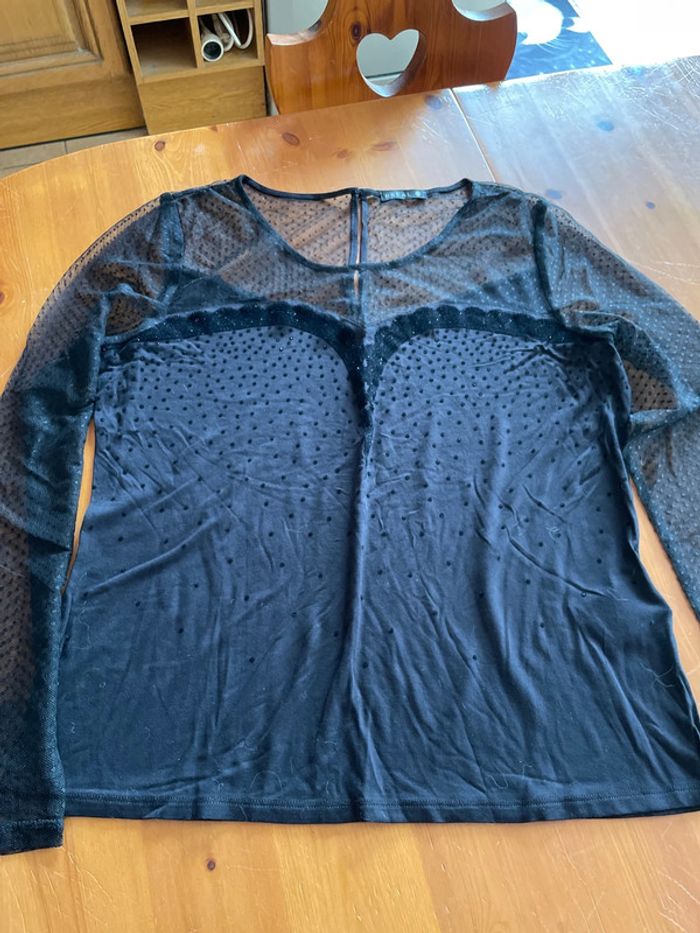TEE shirt plumetis