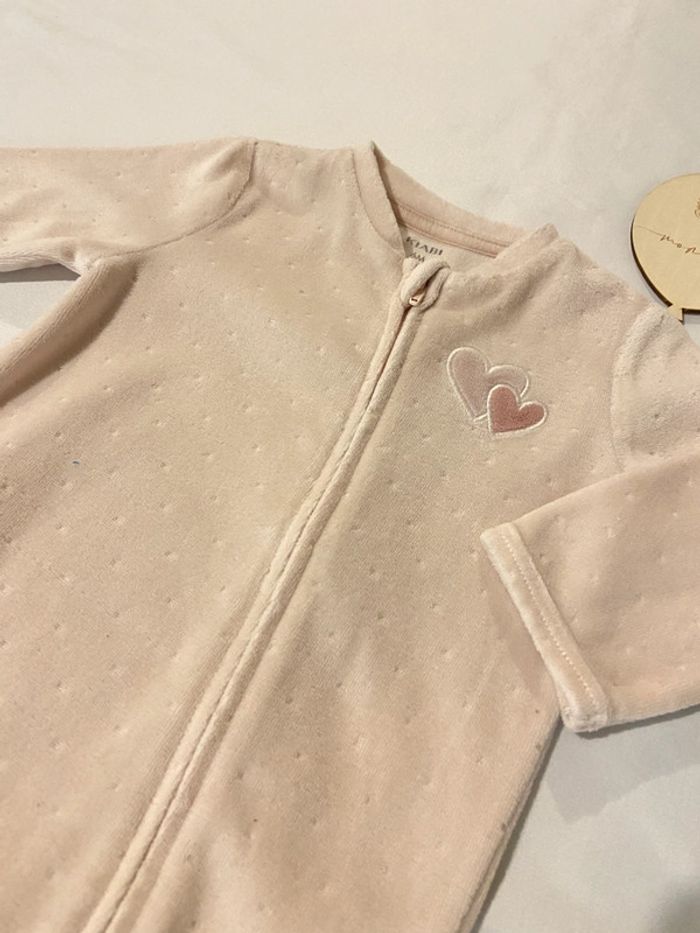 Pyjama fille velours - 6 mois - photo numéro 2