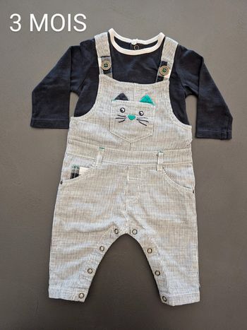 Salopette Catimini - Taille : 3 mois