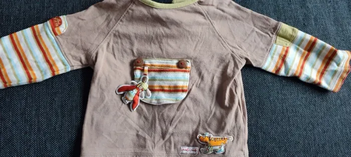 Tee shirt manches longues garçon bébé - photo numéro 3