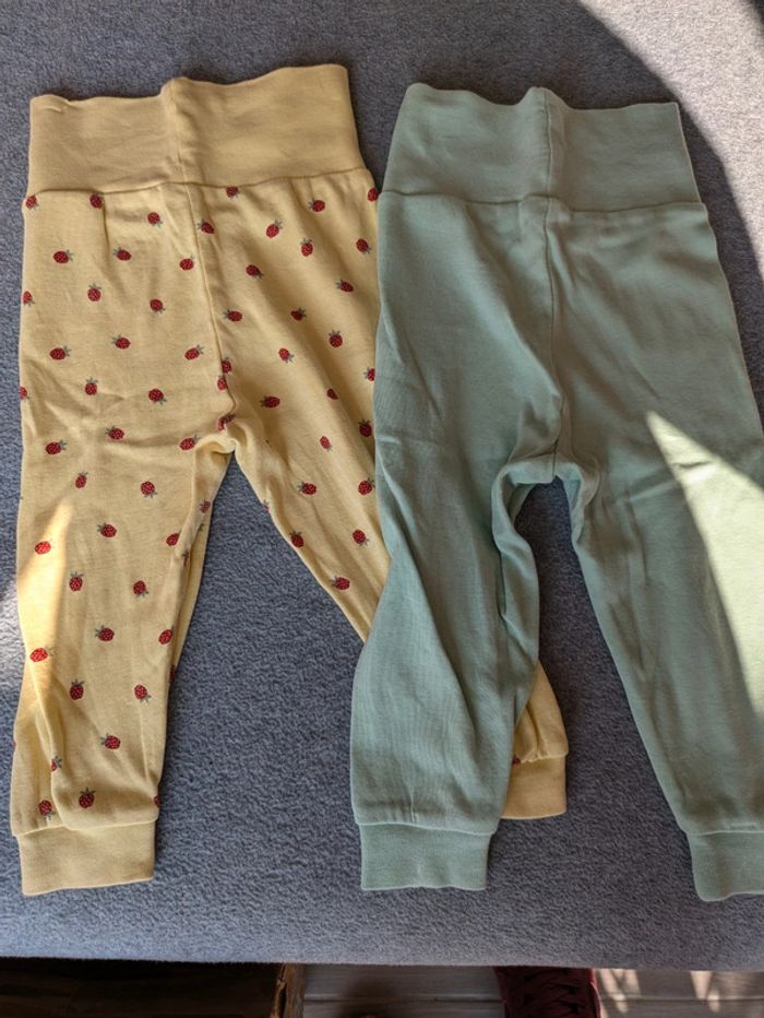 Lot de 2 très beaux pantalons Lupilu bébé fille - photo numéro 2