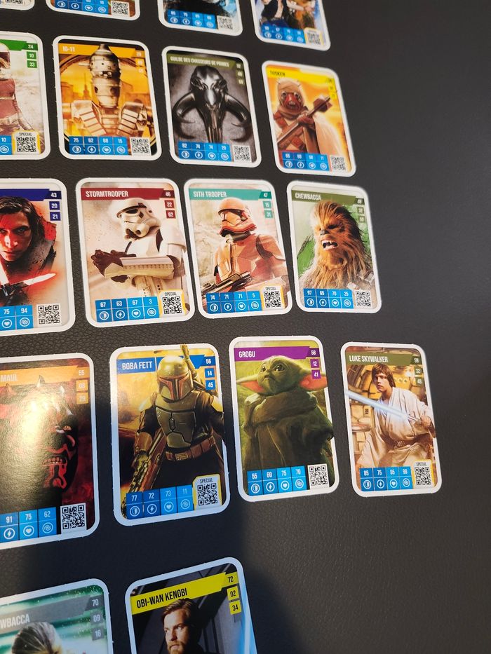 Lot 42 cartes disney auchan star wars sans doubles - photo numéro 5