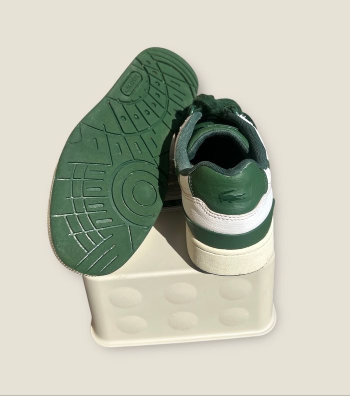 Lacoste T-Clip Blanche & verte - Taille 39 - Authentique - photo numéro 4