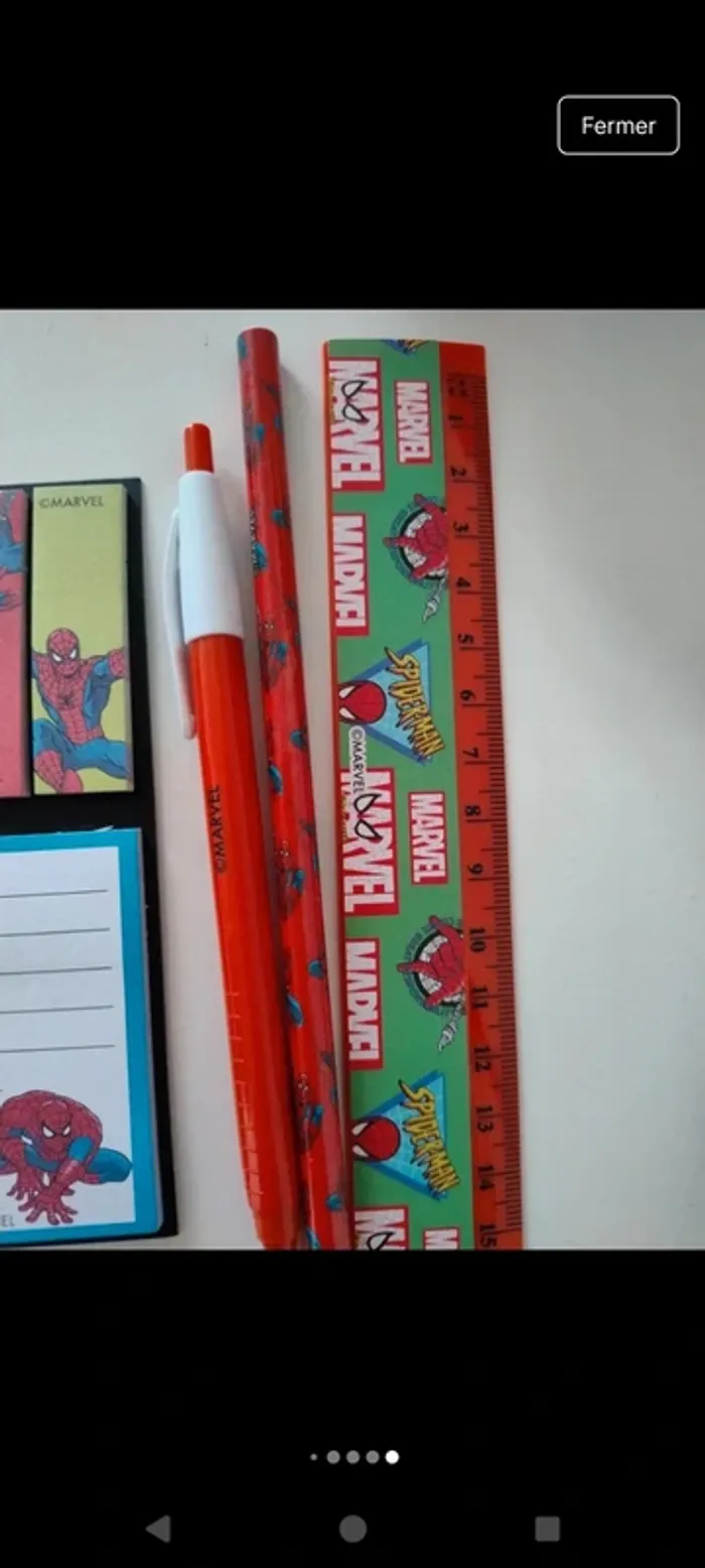 Sac à dos Spiderman avec fournitures scolaires - photo numéro 6