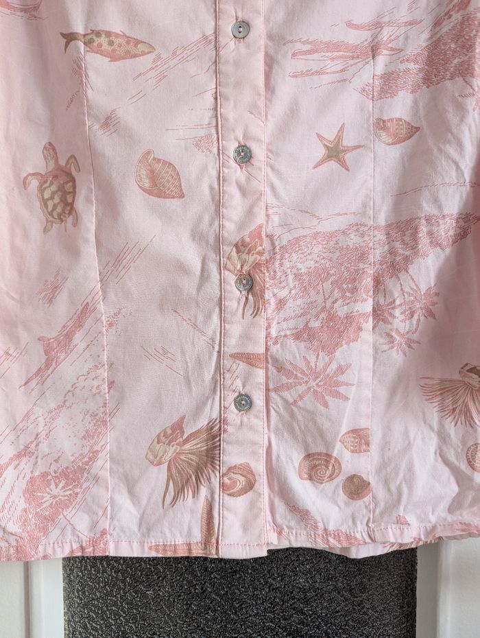 Chemise rose armor lux à motifs marin manche trois quarts taille 36 - photo numéro 3
