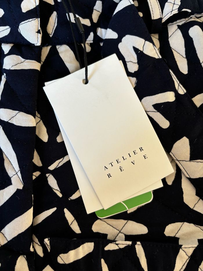 Short en tissu matelassé imprimé noir et blanc Atelier Rêve neuf - photo numéro 6