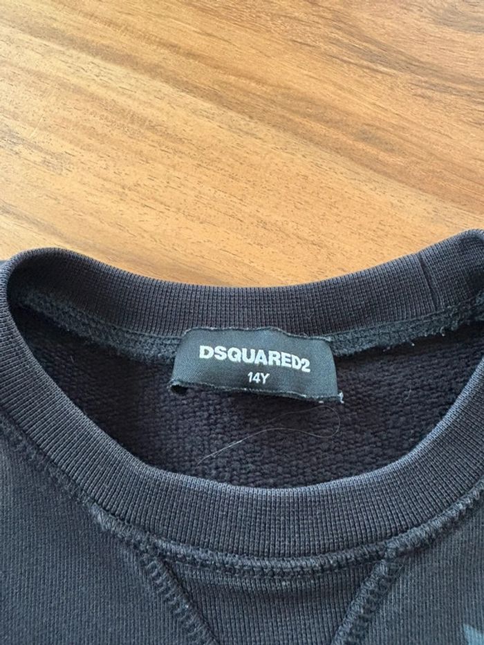 Pull Dsquared2 noir 16 ans - photo numéro 3