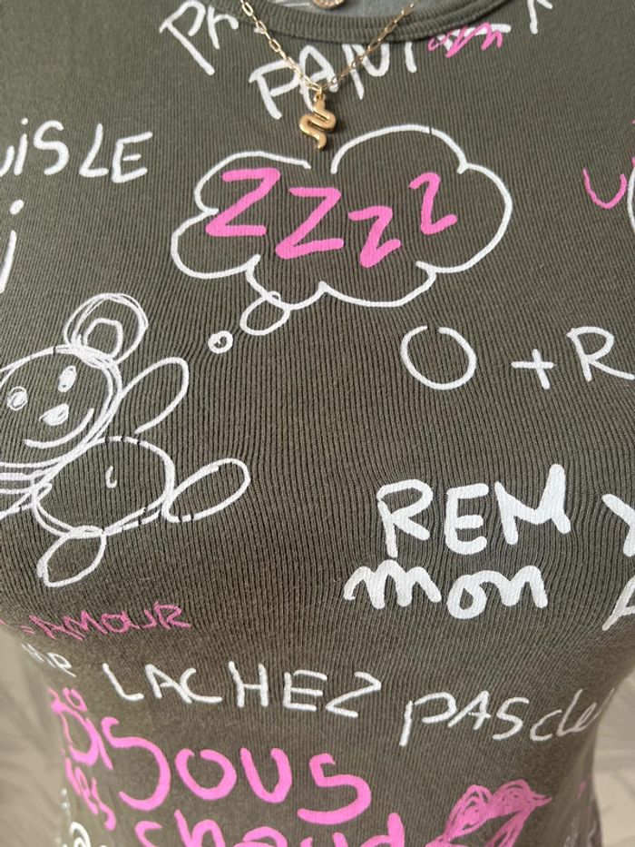 Tee shirt manches courtes imprimé - photo numéro 3