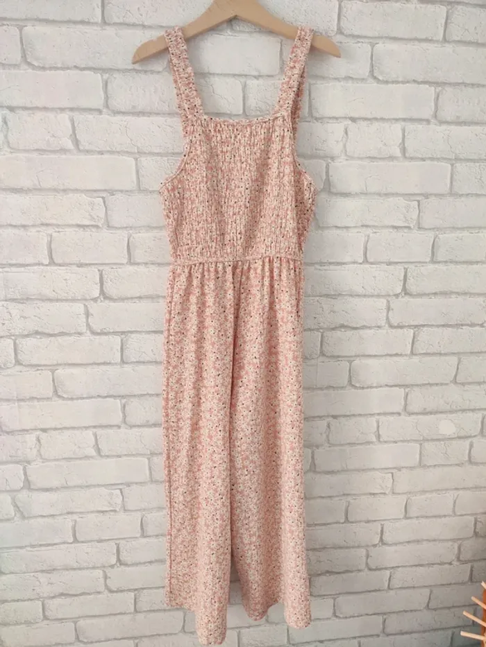 Combinaison Zara – Imprimé Liberty rose & crème – 7 ans - photo numéro 5