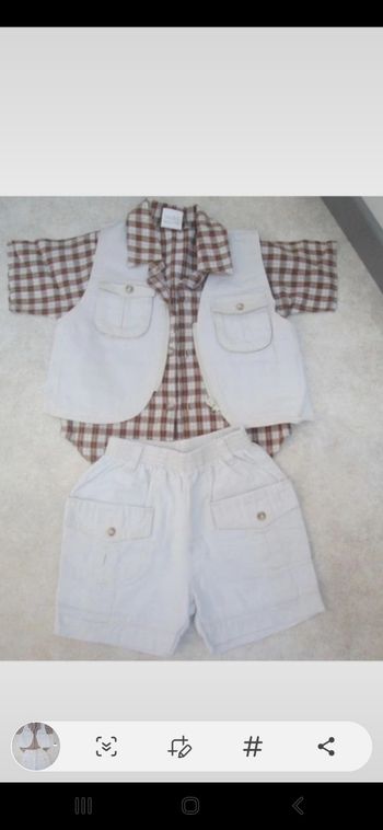 Short, chemise et veste