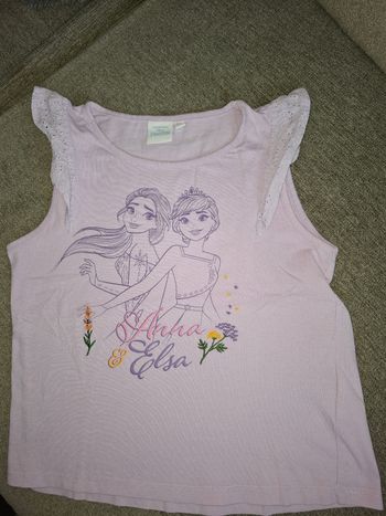 Débardeur La reine des neiges 2 mauve 8 ans