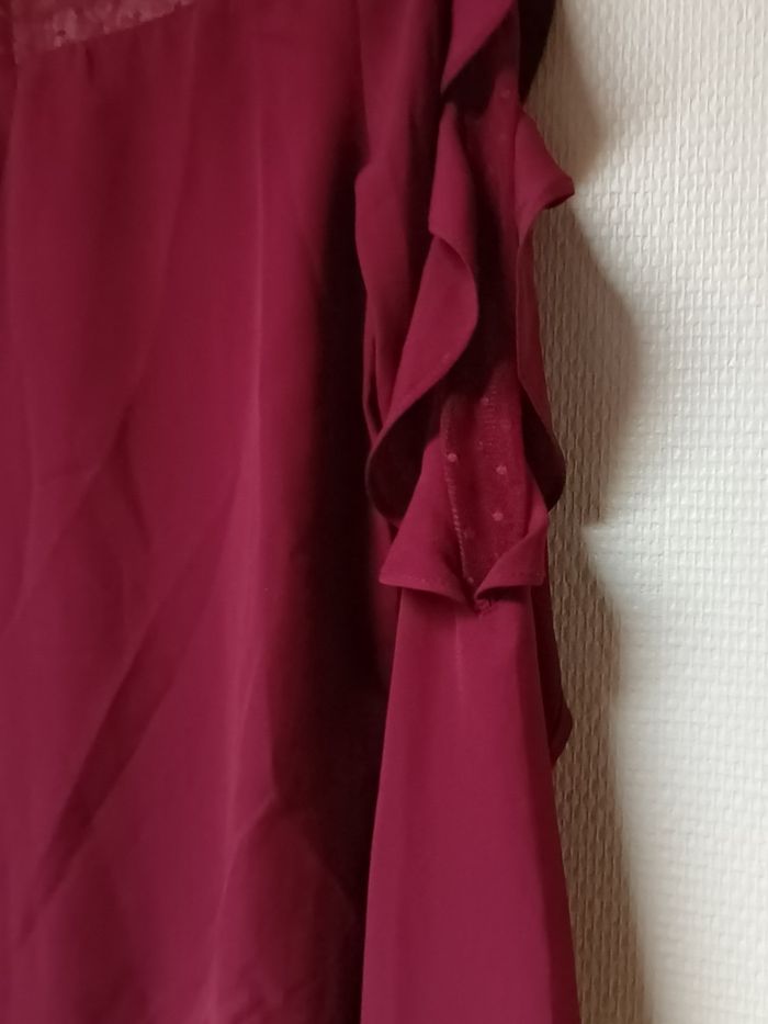 Joli chemisier bordeaux - photo numéro 3