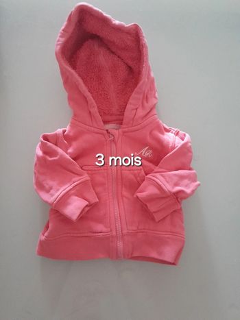 Gilet rose à capuche 3m