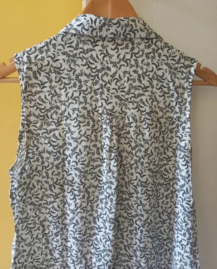 Haut Blanc Femme avec des Motifs Fleuris Noirs | Look Estival & Bohème 🌞🌷 - photo numéro 8