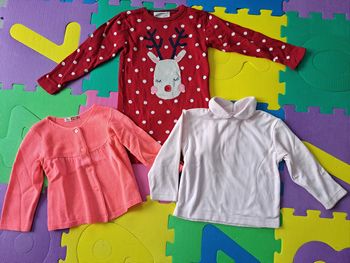 Lot pull + robe pull + gilet 18m