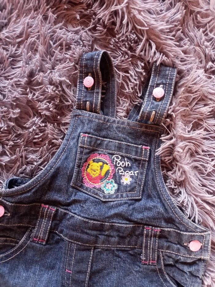 Robe chasuble en jean winnie l'ourson - photo numéro 2