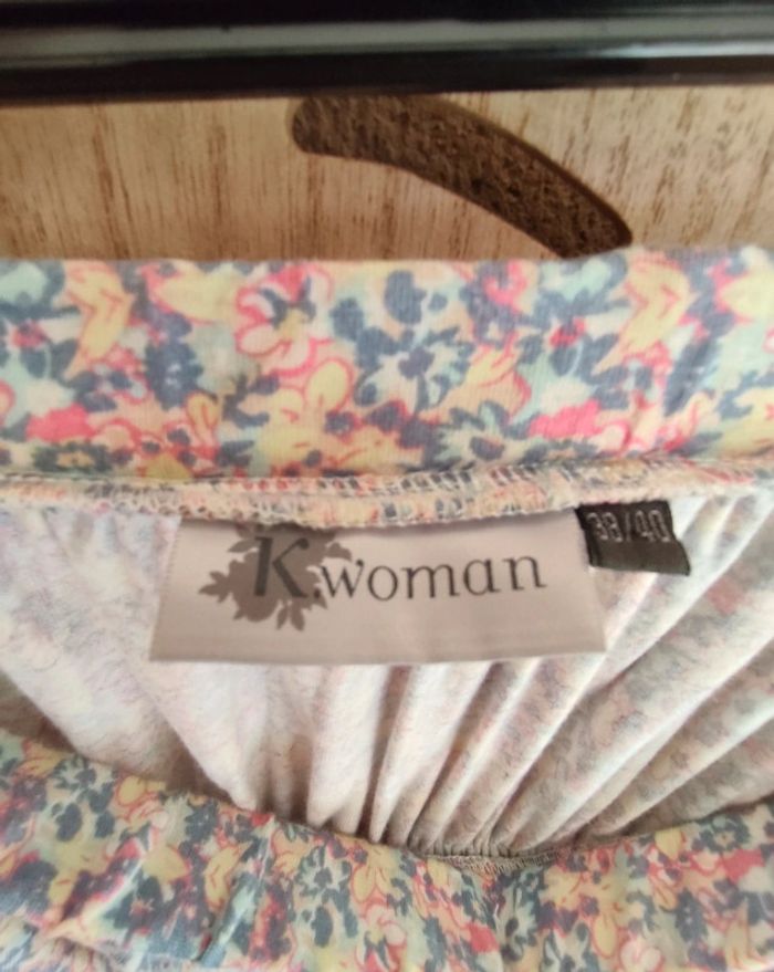 Robe longue à motifs fleuris, taille 38/40, K Woman - photo numéro 10