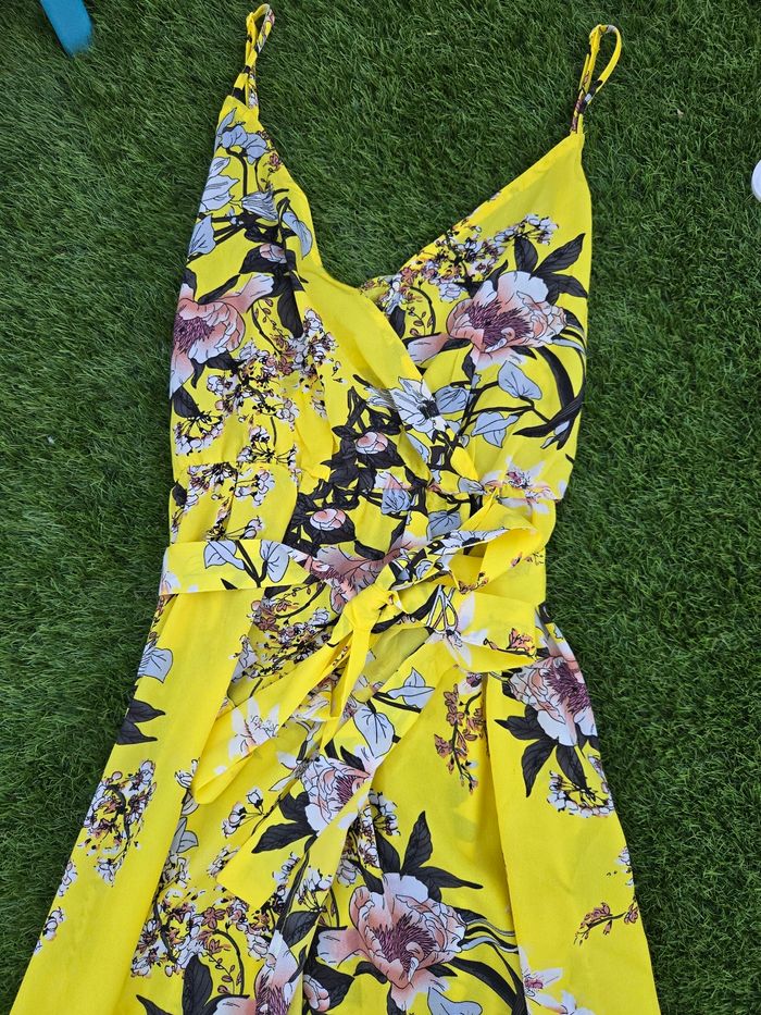 Robe longue femme été jaune taille 38 neuve - photo numéro 6