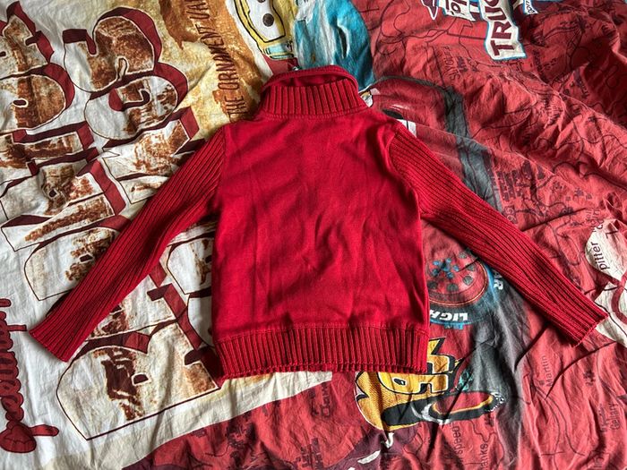 Veste rouge à zip et bouton nky 6 ans - photo numéro 4