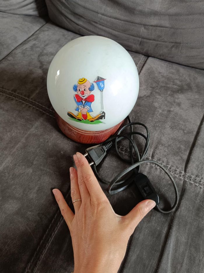 Vintage luminaire clown jongleur années 70 80
