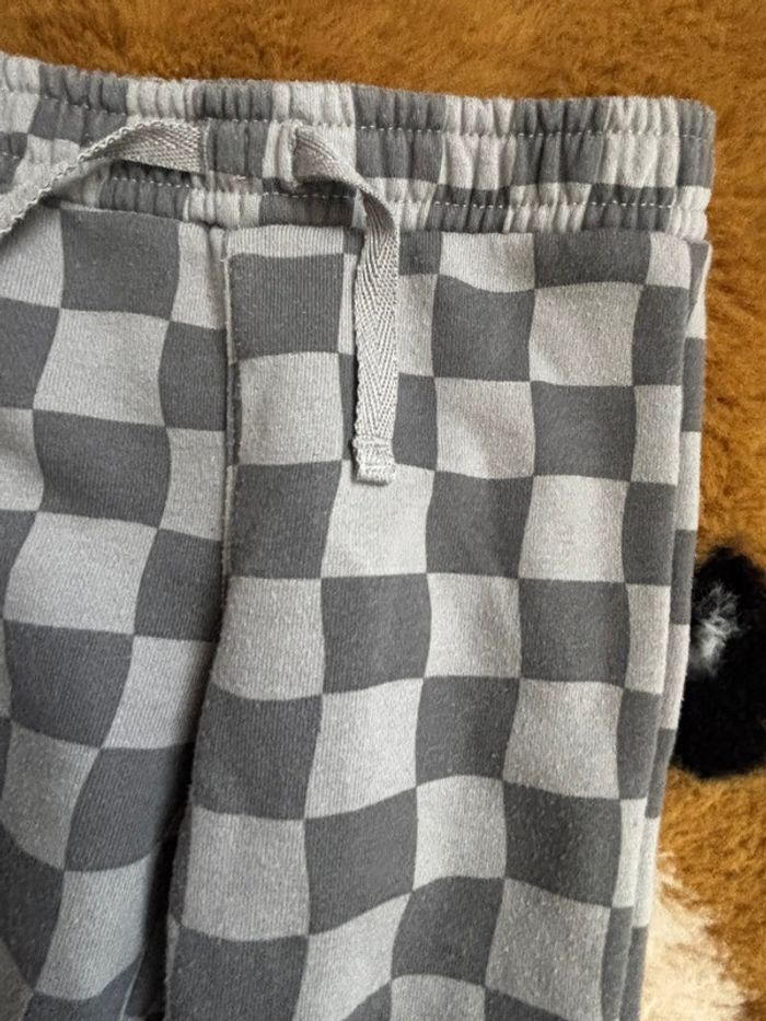 Ensemble jogging carreaux gris Primark t.9m - photo numéro 5