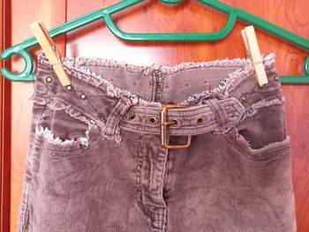 jean velours mille raies marron 4 poches basic one 14 ans
