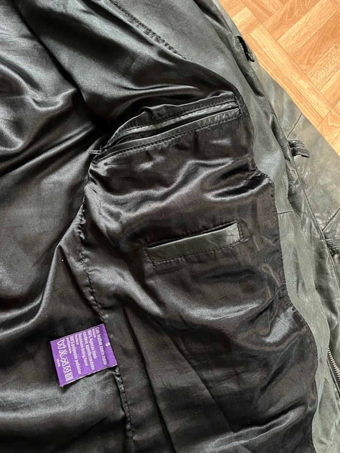 Doudoune manteau en cuir agneau Serge Pariente - photo numéro 6