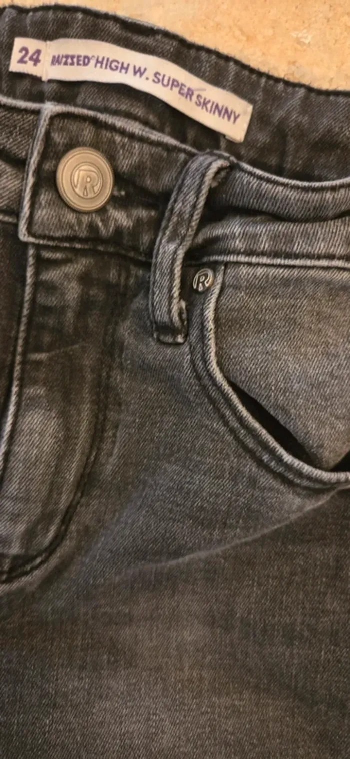 Jean Raizzed High Waist Super Skinny – Gris foncé - photo numéro 4