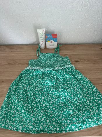 🌼 Robe fleurie verte Kiabi 🌼