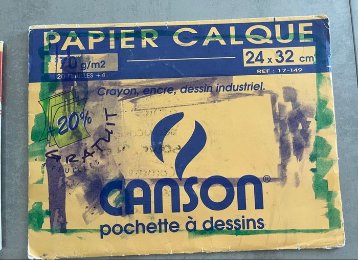 Papiers canson couleur millimetré calque - photo numéro 4