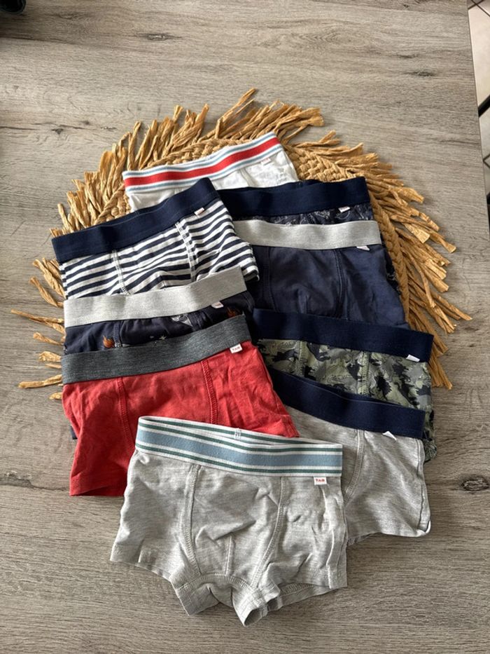 Lot 9 boxers slips tape à l’œil 2 ans
