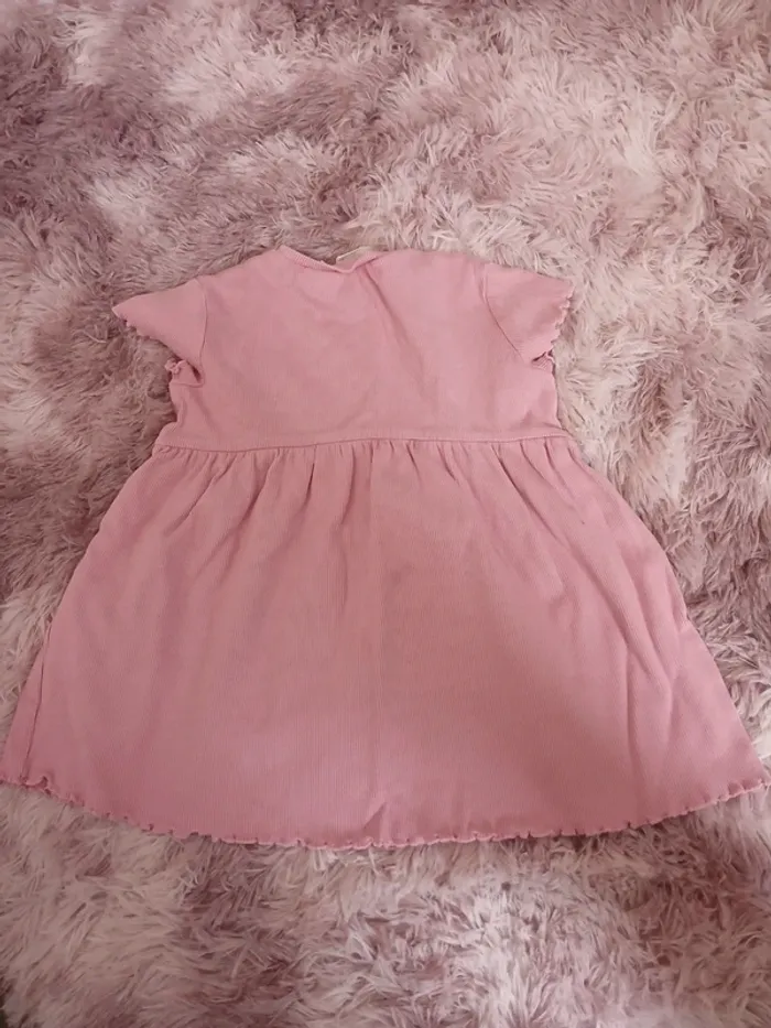 Robe été coton côtelé zara - photo numéro 2