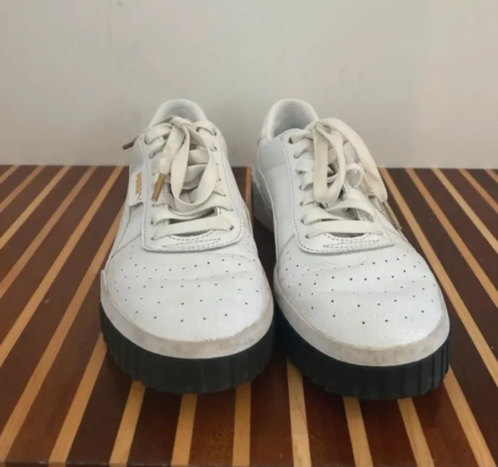 Puma baskets blanches, femme, pointure 39 - photo numéro 5