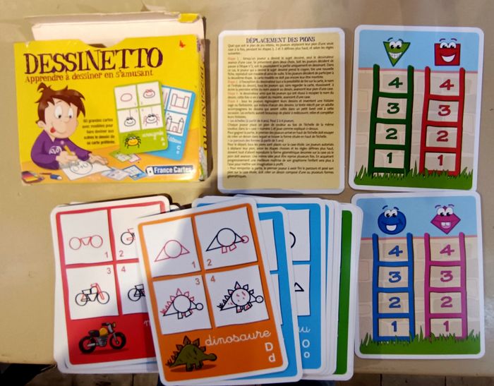 Jeu éducatif Dessinetto 60 cartes pour apprendre à dessiner - photo numéro 3