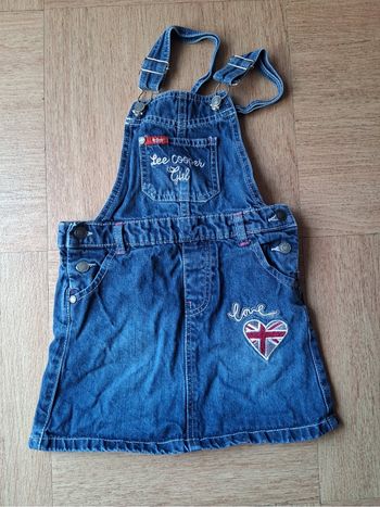 Robe jean style salopette