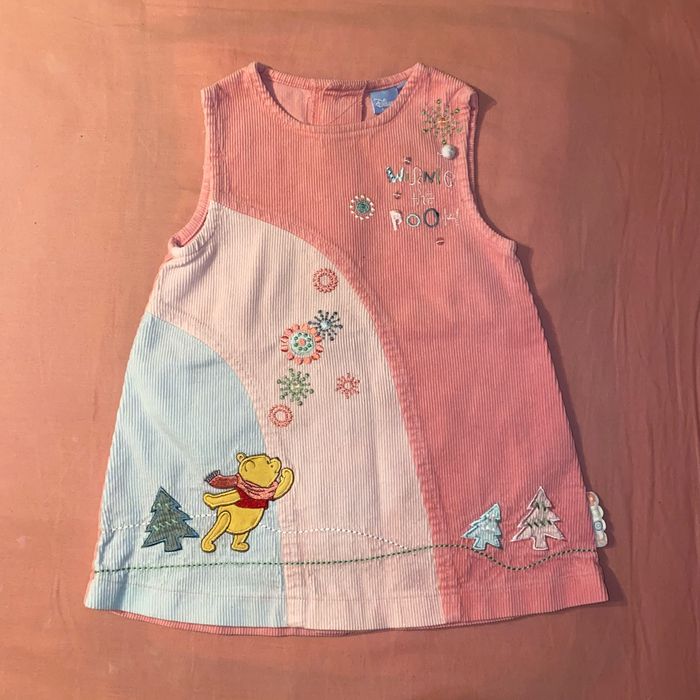 Robe chaude velours Winnie rose