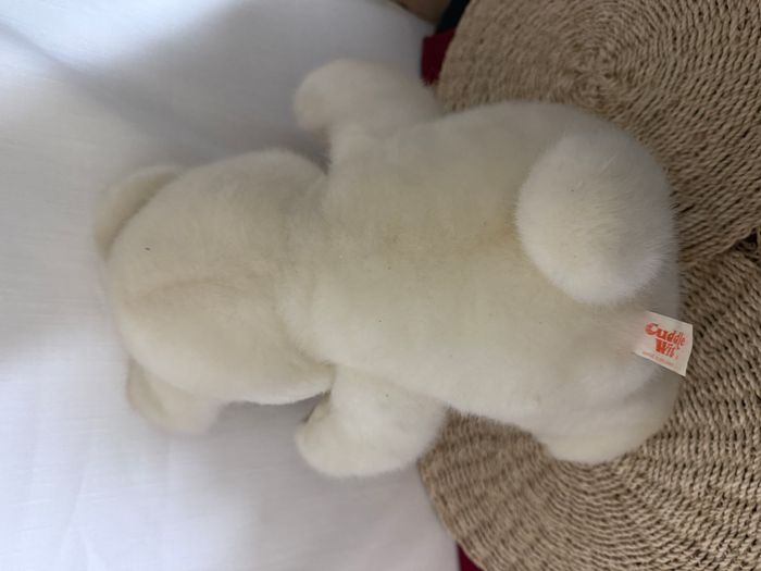 Ours blanc vintage Cuddle Wit non lavé - photo numéro 2